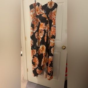 Strapless High Low City Chic Dress *Brand New*